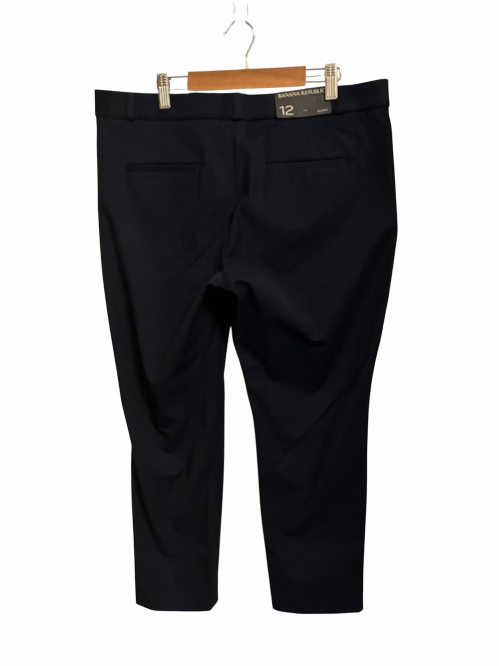 Banana Republic Sloan Fit Navy Blue Tapered Leg Dress Pants Womens Size 12 NEW - Picture 4 of 6